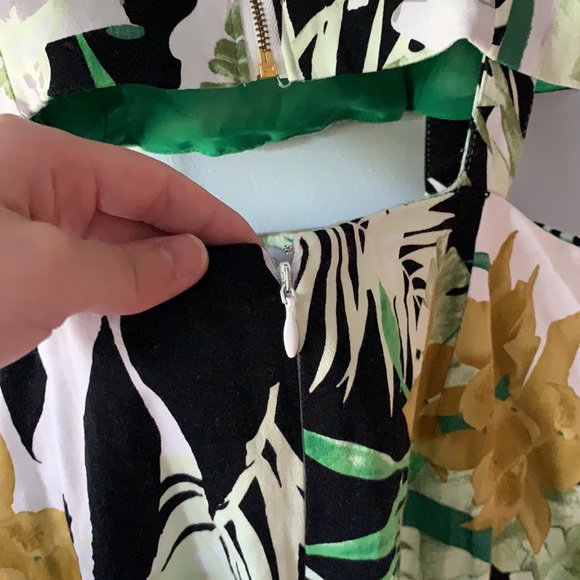Tropical two piece bodycon dress - Picture 5 of 5